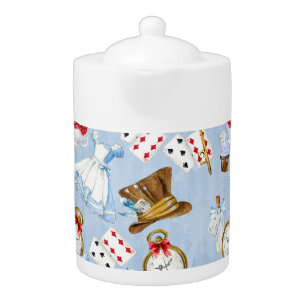 Wonderland Alice Pattern Teapot