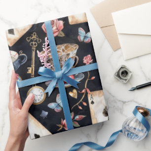 Wonderland Alice Pattern Wrapping Paper