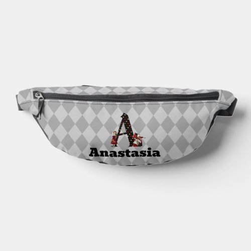 Wonderland Alice  Queen of Hearts Letter A   Fanny Pack