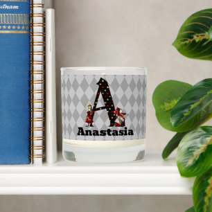 Wonderland Alice & Queen of Hearts Letter A Scented Candle