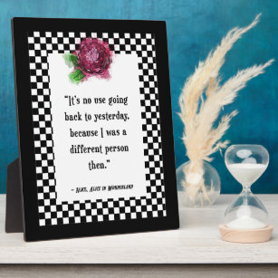 Wonderland Alice Quote Tabletop Plaque