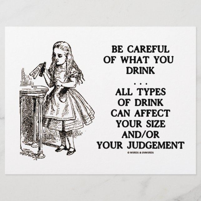 Wonderland Be Careful What You Drink (Alice) (Front)