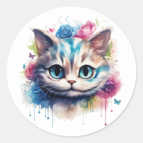 Wonderland Cat Sticker 