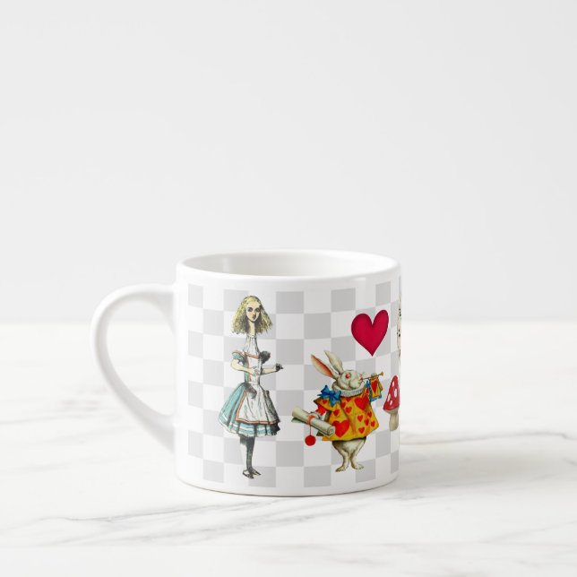 Wonderland Collage Espresso Cup (Left)