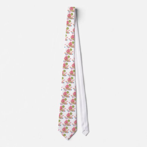 Wonderland Cupcake Candy Lollipop Sweet Tarts Neck Tie