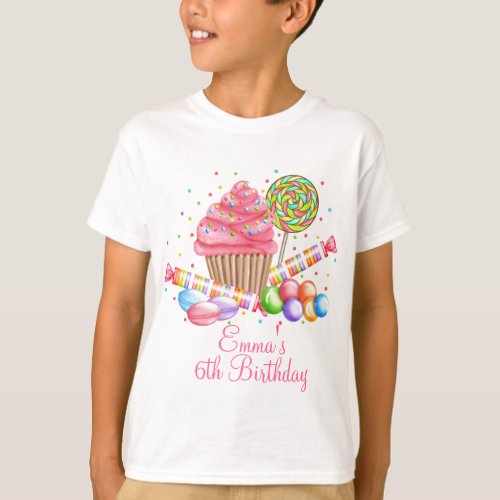 Wonderland Cupcake Candy Lollipop Sweet Tarts T_Shirt