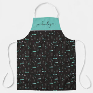 Wonderland Geometric Night Pattern Apron