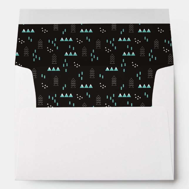 Wonderland Geometric Night Pattern Envelope (Back (Bottom))