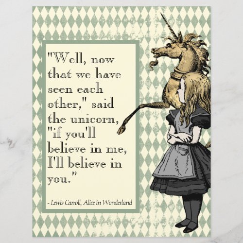 Wonderland Ill Believe In You Unicorn 