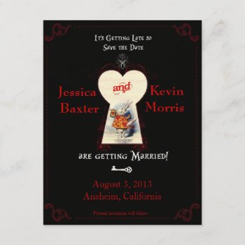 Wonderland Save The Date Invitation by SERENITYnFAITH at Zazzle