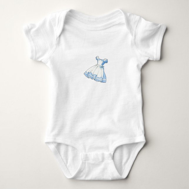 Wonderland Story Book Alice Dress Baby Bodysuit (Front)