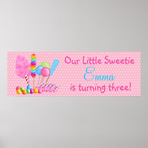 Wonderland Sweets Banner Poster