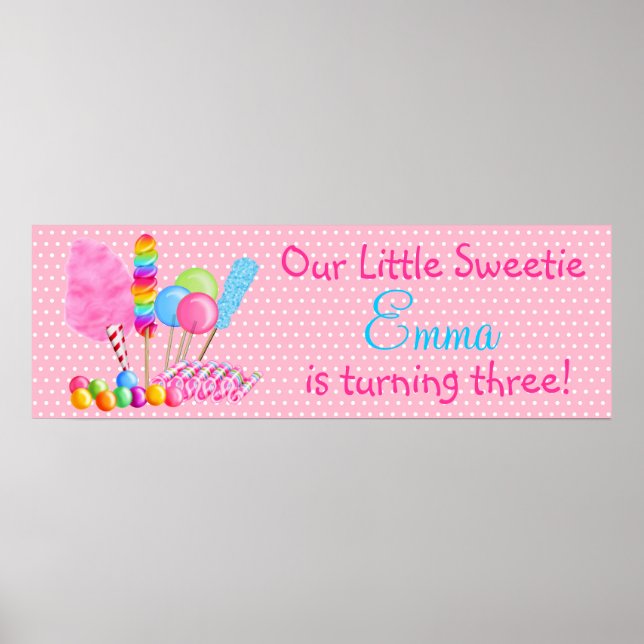 Wonderland Sweets Banner Poster (Front)
