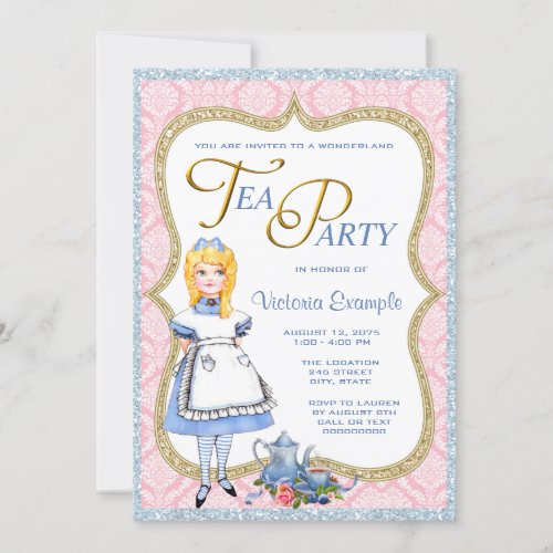 Wonderland Tea Party Invitation