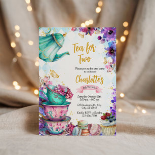 `wonderland Tea party Invitation