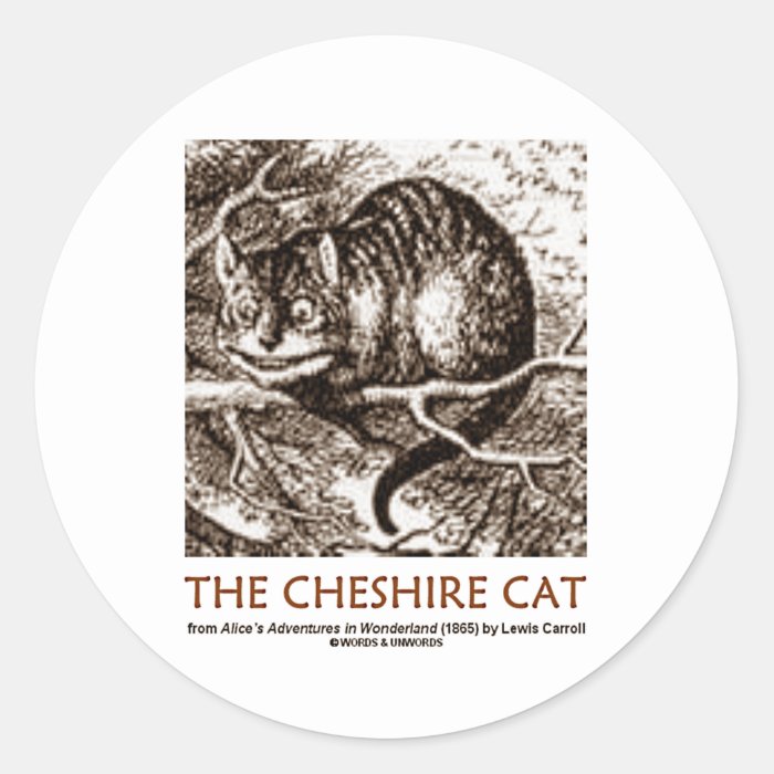 Wonderland The Cheshire Cat Stickers