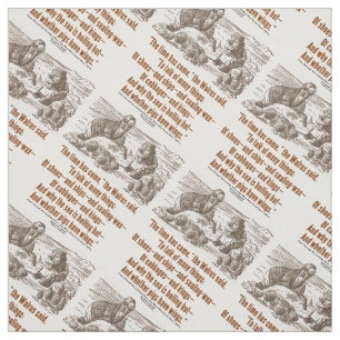 Wonderland Time Has Come Through Looking Glass Fabric