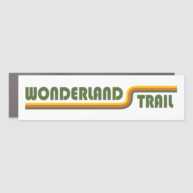 Wonderland Trail Car Magnet (Front)