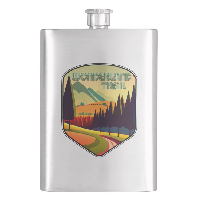Wonderland Trail Colors Flask (Front)