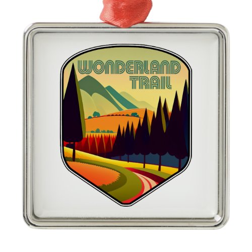 Wonderland Trail Colors Metal Ornament