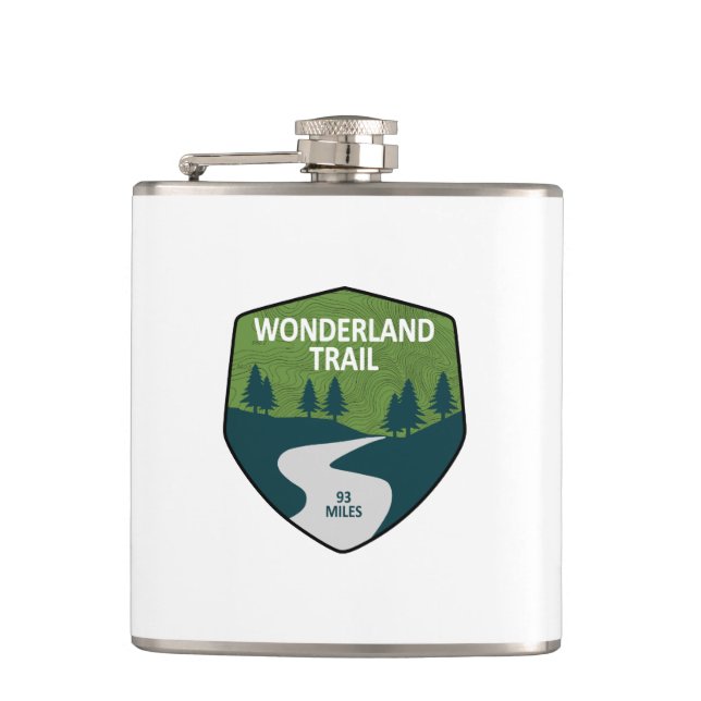Wonderland Trail Flask (Front)