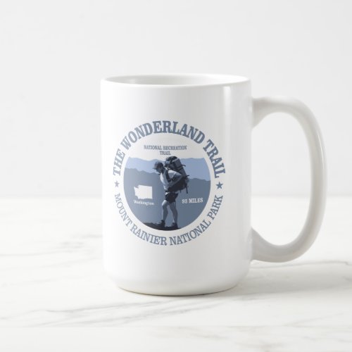 Wonderland Trail rd Coffee Mug