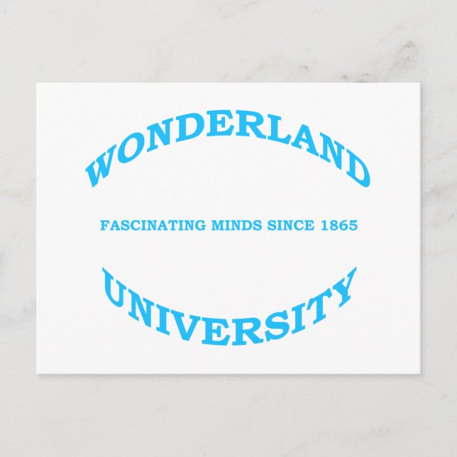 Wonderland University Postcard (Front)