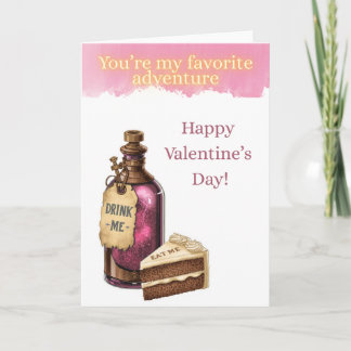 Wonderland Valetine's Card - Favorite Adventure