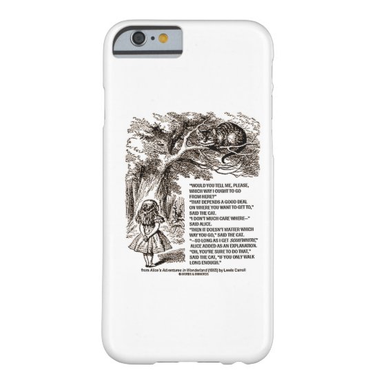 Wonderland Which Way I Ought To Go From Here Barely There iPhone 6 Case