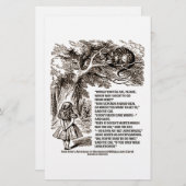 Wonderland Which Way I Ought To Go Quote (Front/Back)