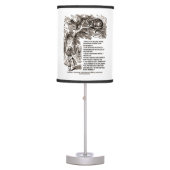 Wonderland Which Way I Ought To Go Quote Table Lamp (Front)
