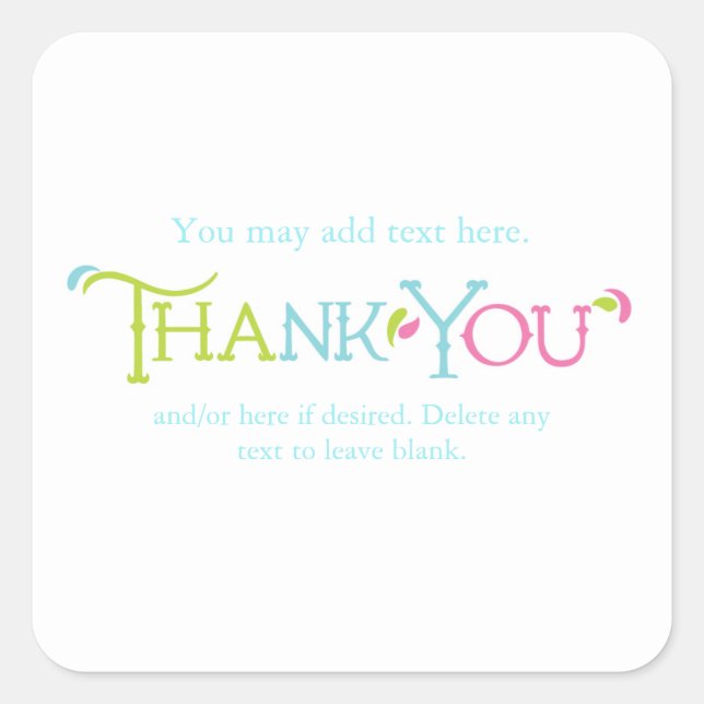 Wonderland Whimsical Colorful Party Sticker (Front)