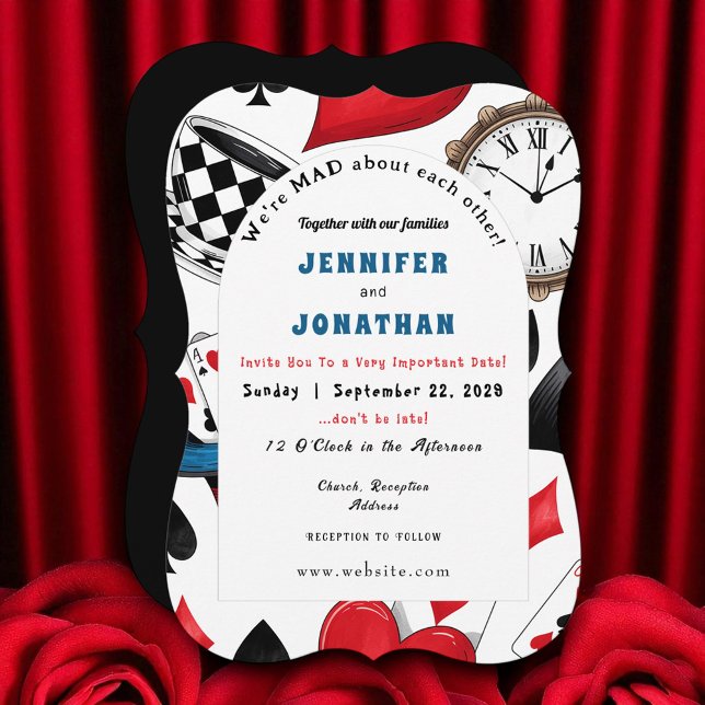 Wonderland Whimsy Wedding Invitation (Creator Uploaded)