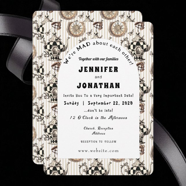 Wonderland Whimsy Wedding Invitation (Creator Uploaded)