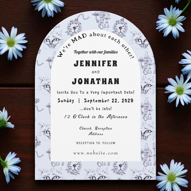 Wonderland Whimsy Wedding Invitation (Creator Uploaded)