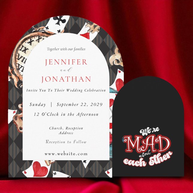 Wonderland Whimsy Wedding Invitation (Creator Uploaded)