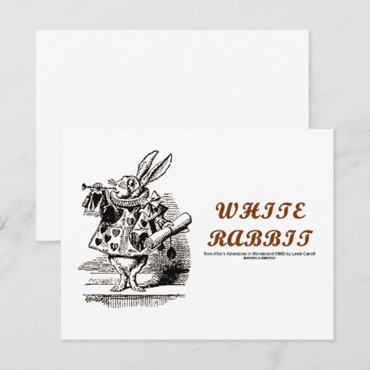 Wonderland White Rabbit (Front/Back)