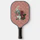 Wonderland White Rabbit Floral Pickleball Paddle | Zazzle