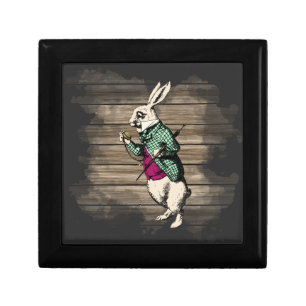 Wonderland White Rabbit Mint Gift Box
