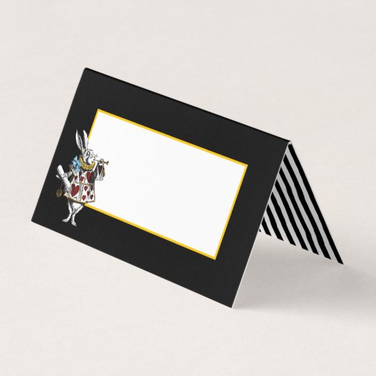 Wonderland White Rabbit Place Card | Zazzle.com