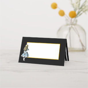 Wonderland White Rabbit with Alice Place Card