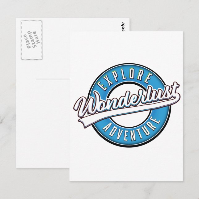 Wonderlust Explore Adventure Postcard (Front/Back)
