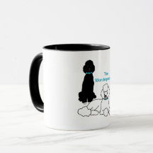 Wonderpoodles Mug with colored handle