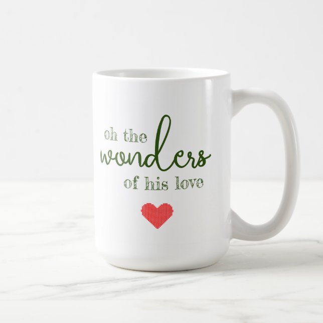 Wonders of His Love Christmas Mug (Right)