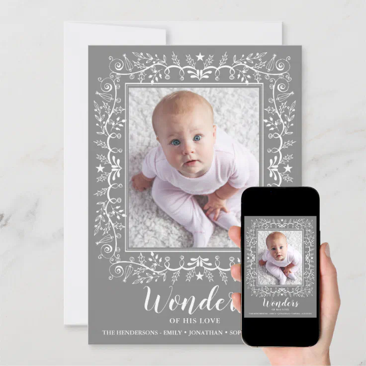 Wonders Of His Love Christmas Card 