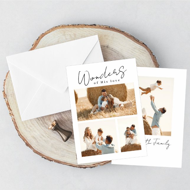 Wonders of His Love Double Sided Photo Card (Creator Uploaded)