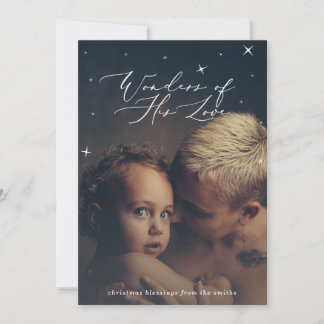 wonders of his love holiday card