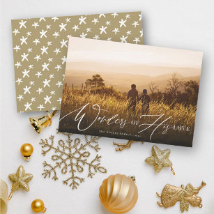 Flowers of Wonders Christmas Message Card