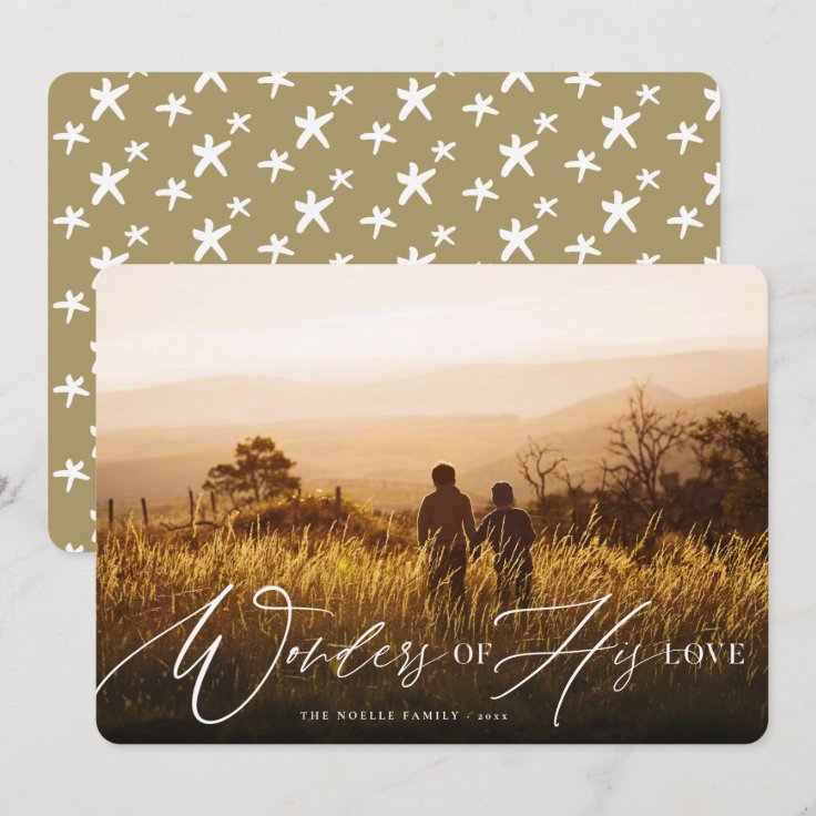 Wonders Of His Love Christmas Card 