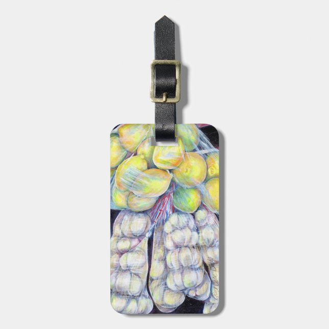 Wonders of the Wet Market Luggage Tag (Front Vertical)